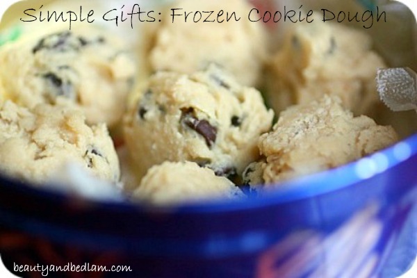 Frozen chocolate-chip-cookie-dough