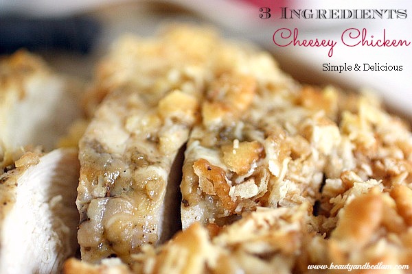 How can this be so good with only 3 Ingredient? Yummy Cheesey Chicken - such a quick meal idea!