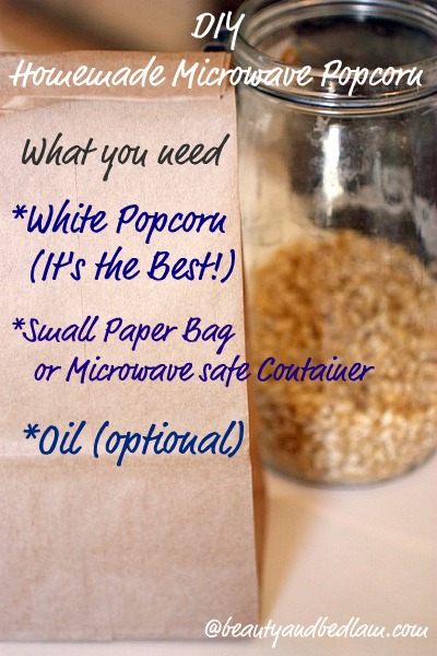 Why do I not always make homemade popcorn this way? DIY microwave popcorn! Perfect!