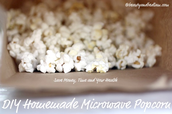 Why do I not always make homemade popcorn this way? DIY microwave popcorn! Perfect!
