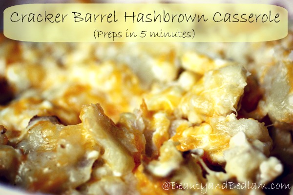 The PERFECT COMFORT FOOD: Copy Cat Cracker Barrel Hashbrown Casserole recipe