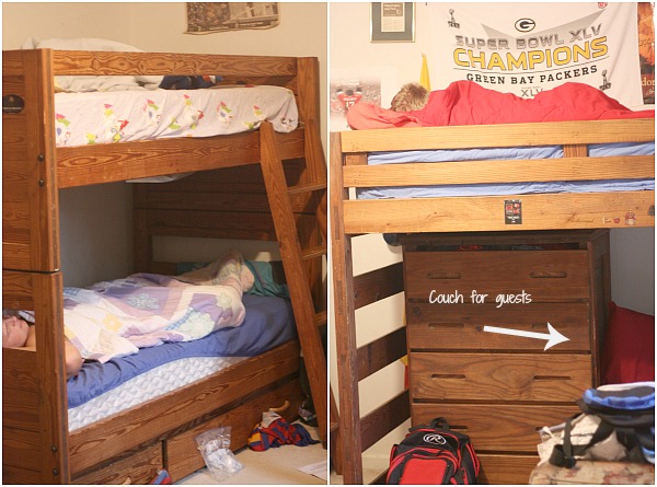Great Ideas and suggestions for siblings sharing a room.