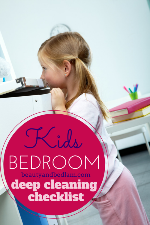 This is the perfect checklist to help us deep clean the bedroom. Not only do I use this for our kids, but for me too. So helpful!