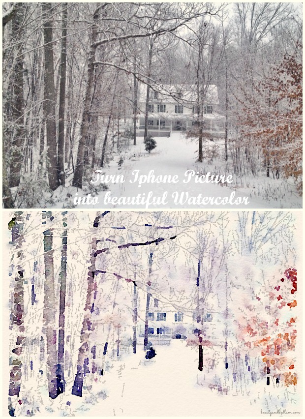 Turn a simple Iphone or ipod picture into a beautiful watercolor in seconds