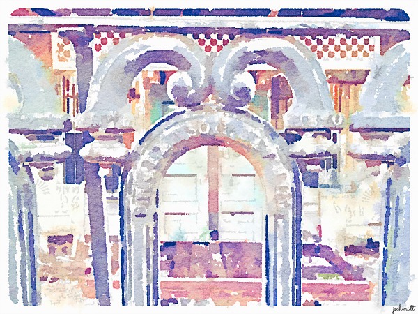 Turning iphone picture into watercolor painting using Waterlogue app