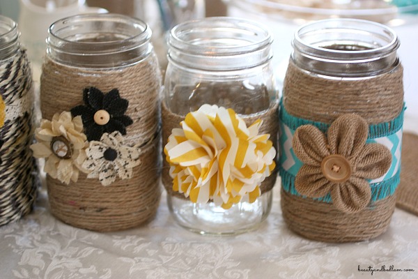 Adorable DIY mason jars