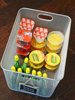 Organize food items together
