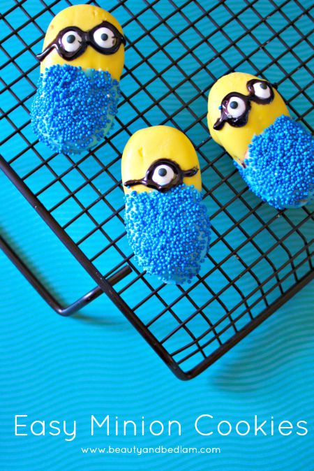 Who doesn't love these adorable Minion Cookies They are so easy when they start with a short cut secret.