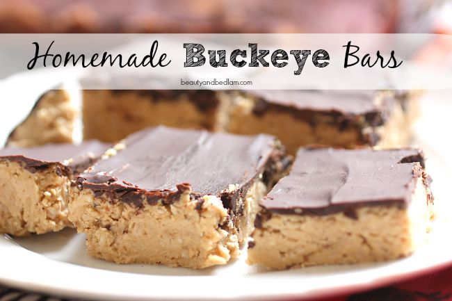 Easy Homemade Buckeye Bars - our favorite treats simplified