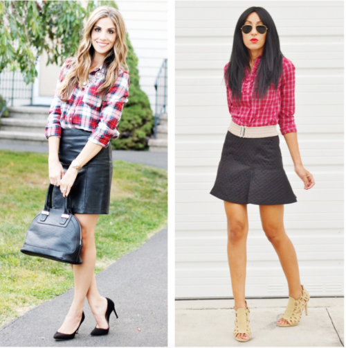 Create gorgeous fall fashion looks by dressing up your plaid with some bling.